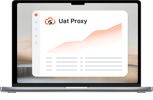 Proxy dashboard on a laptop